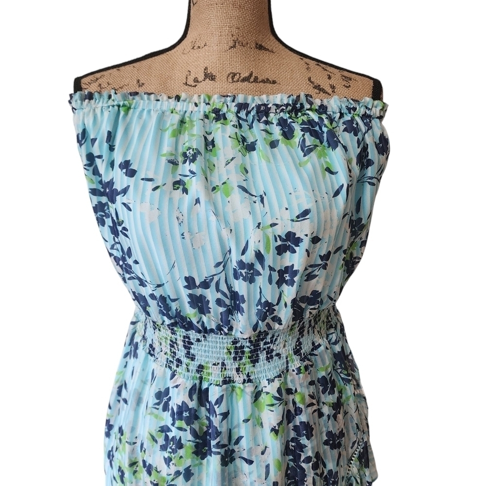 NWT Ramy Brook Manon Silk Sleeveless High-Low Silk Ruffle Dress - Large - Picture 6 of 12